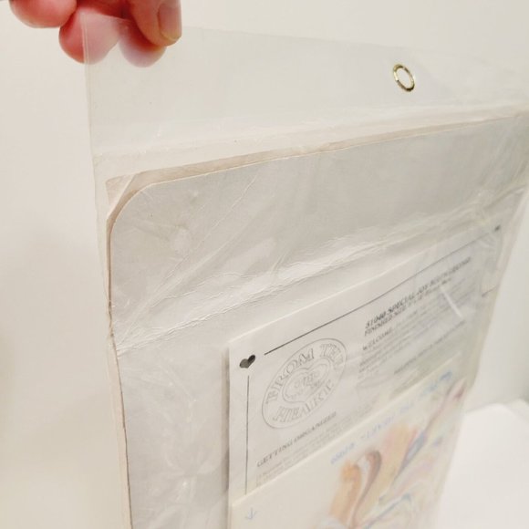 Vintage NIP 1989 From the Heart Special Joy Birth Record Cross Stitch Kit - Picture 7 of 7